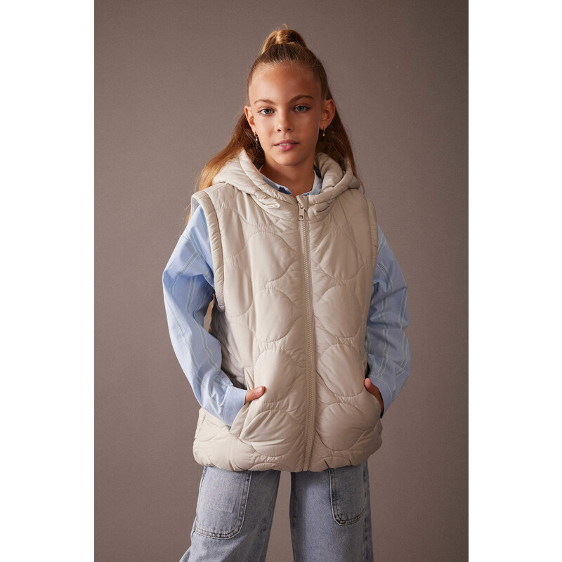 DEFACTO Fleece Lined Puffer Jacket