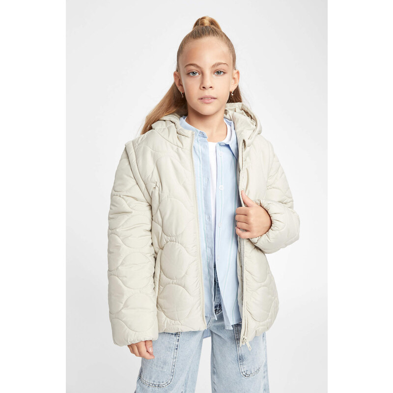 DEFACTO Fleece Lined Puffer Jacket