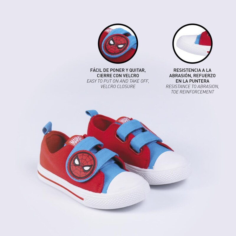 SNEAKERS PVC SOLE COTTON SPIDERMAN