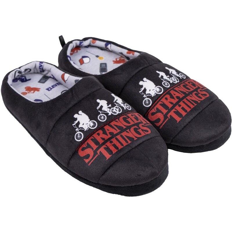 HOUSE SLIPPERS OPEN STRANGER THINGS