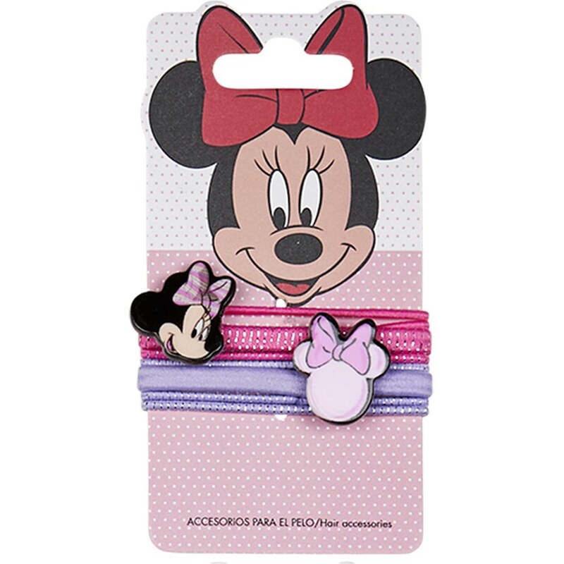 HAIR ACCESSORIES ELASTIC 8 PIEZAS MINNIE