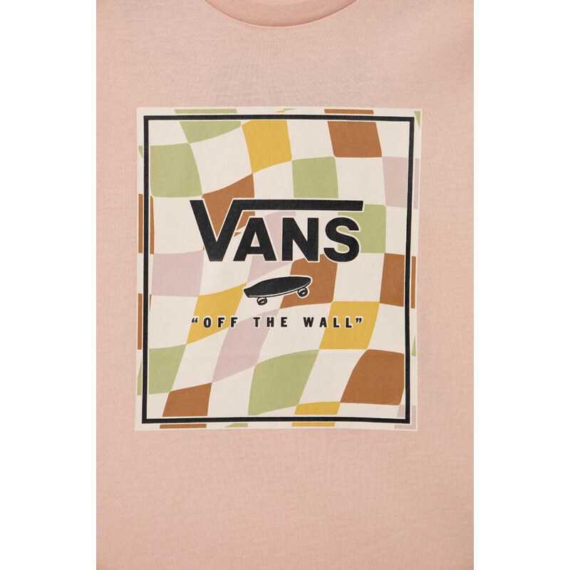 Vans CHECKER BOX CREW WAVY CHECKERBOARD ROSE SMOKE