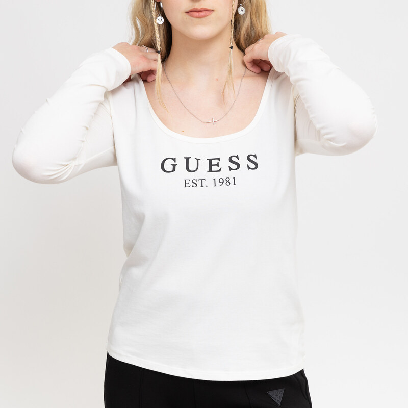 Guess carrie fitted ls WHITE