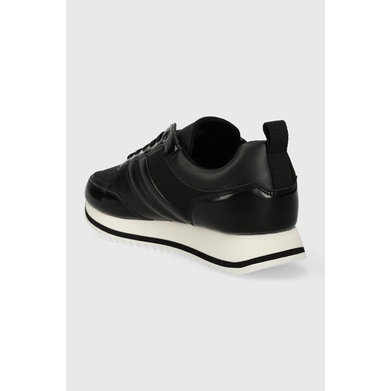 Sneakers boty Calvin Klein LOW TOP LACE UP JAQ MONO černá barva, HM0HM01343