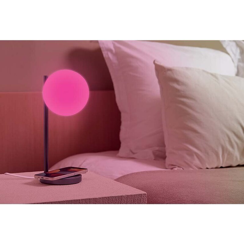 Lampa s bezdrátovou nabíječkou Lexon Bubble Lamp