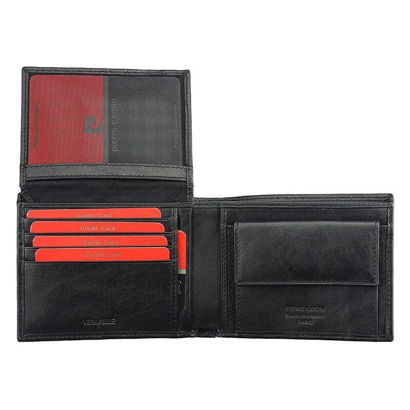 Pánská kožená peněženka Pierre Cardin Jasminar, černá