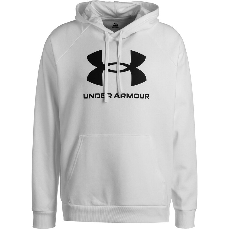 UNDER ARMOUR Sportovní mikina černá / bílá