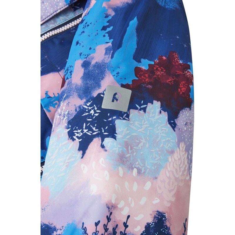 Dětská zimní bunda Reima Muonio tmavě modrá/růžová