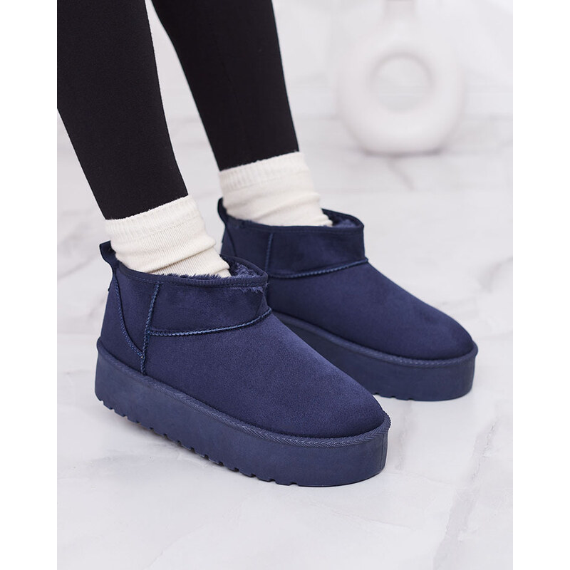 Seastar Royalfashion Navy blue krátké dámské boty a'la snow boots Teritsi