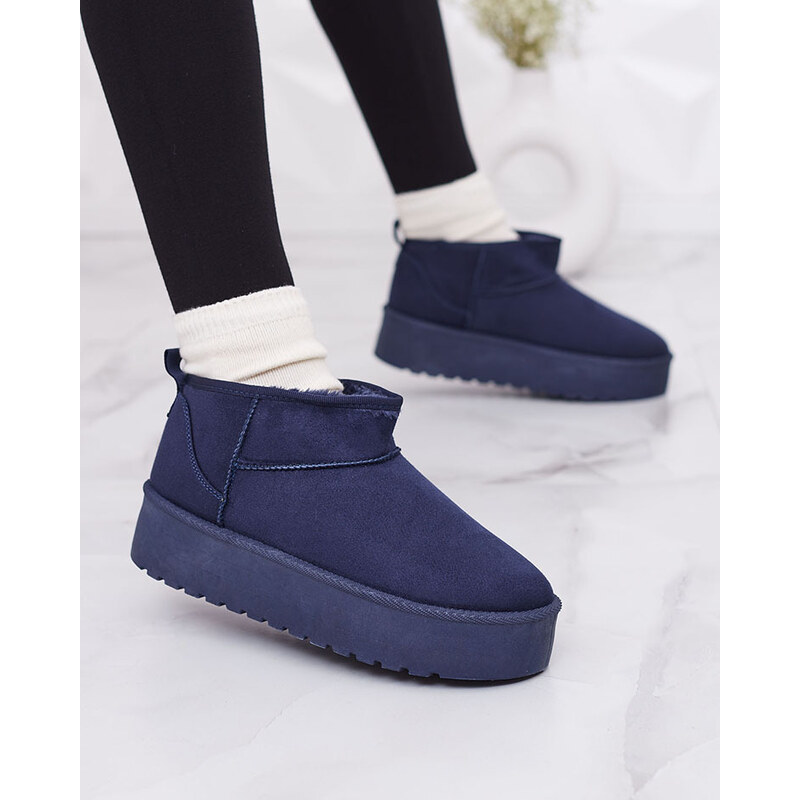 Seastar Royalfashion Navy blue krátké dámské boty a'la snow boots Teritsi