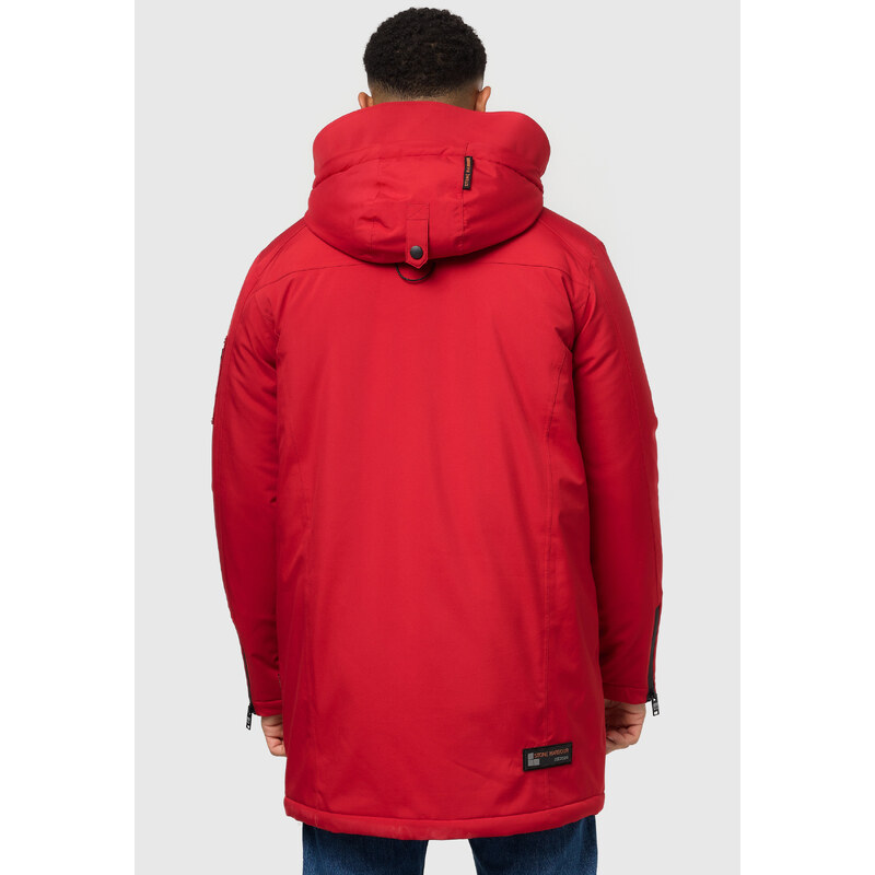Zimní kabát / pánská zimní dlouhá bunda Ragaan Stone Harbour - CHILLI RED