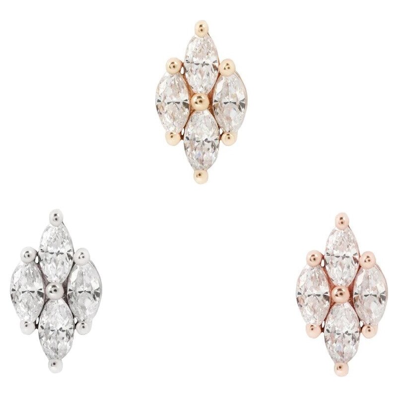 Buddha jewelry Bezzávitová koncovka piercingu Dream On ze 14 kt zlata 88166377