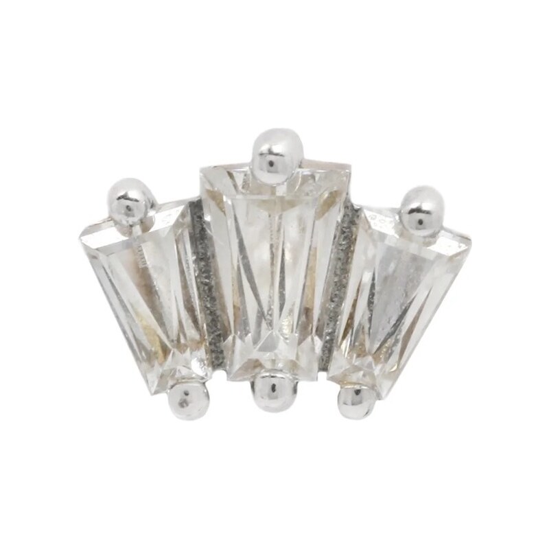 Buddha jewelry Bezzávitová koncovka piercingu Gemma trios Small ze 14 88166371
