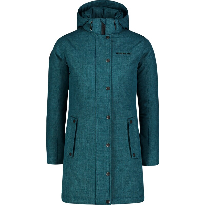 Nordblanc Zelený dámský nepromokavý zimní kabát BLACKFROST