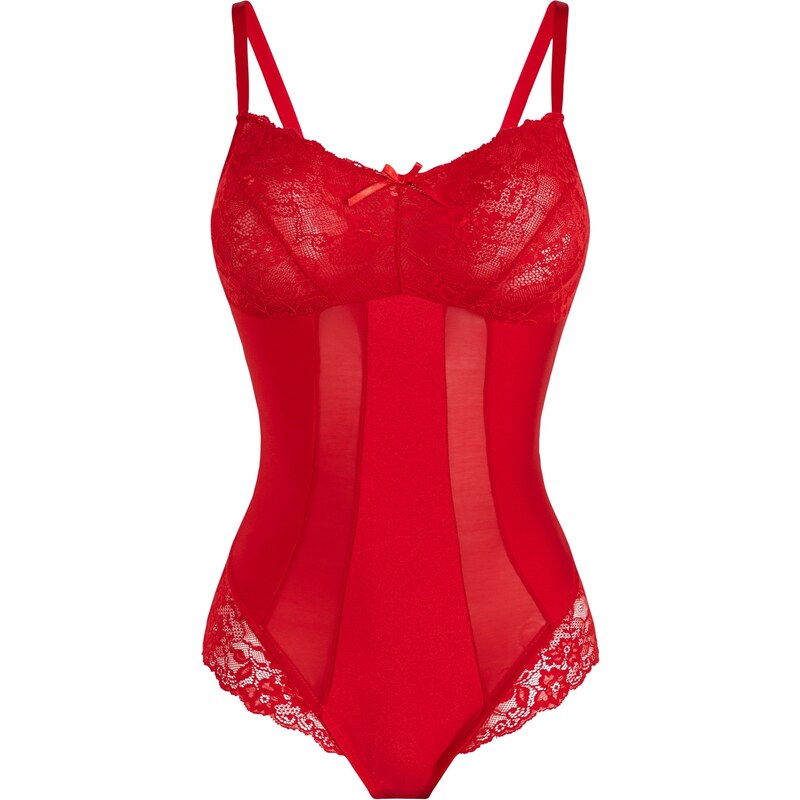 bonprix Stahovací body, střední tvarující efekt červená Žena 88181910