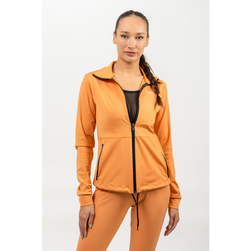 NEBBIA Elite Essentials Mikina na zip s odleskem Sleek 481 Orange