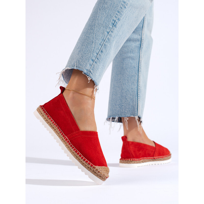 T.SOKOLSKI LEATHER ESPADRILLES ON THE PLATFORM