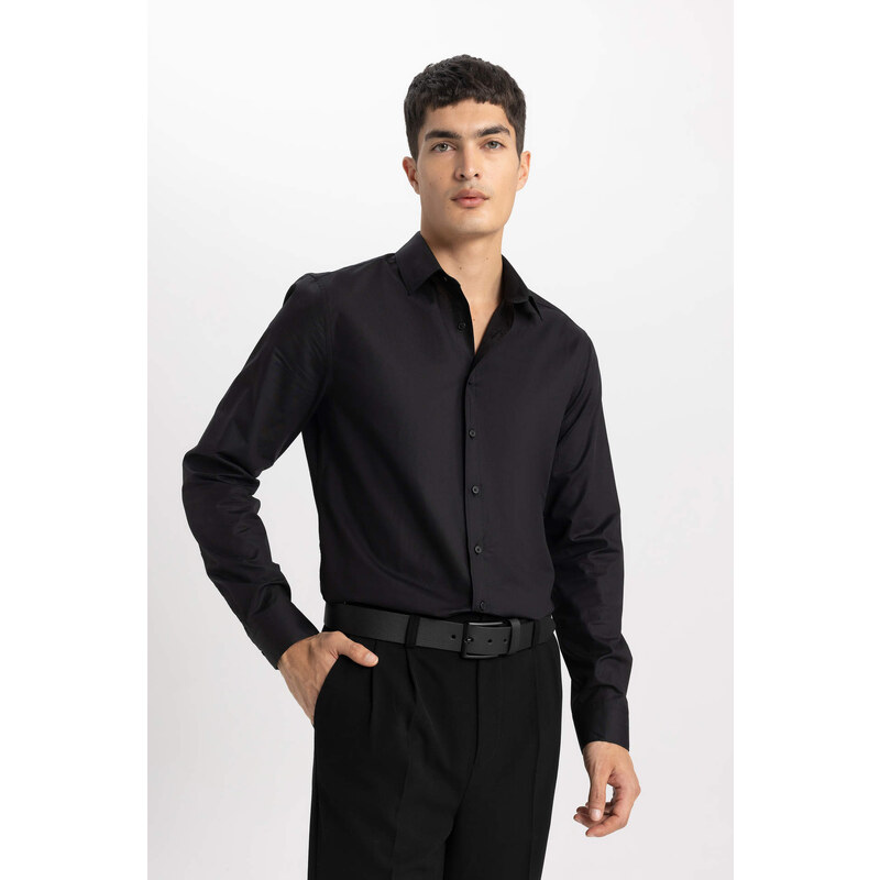 DEFACTO Slim Fit Long Sleeve Shirt