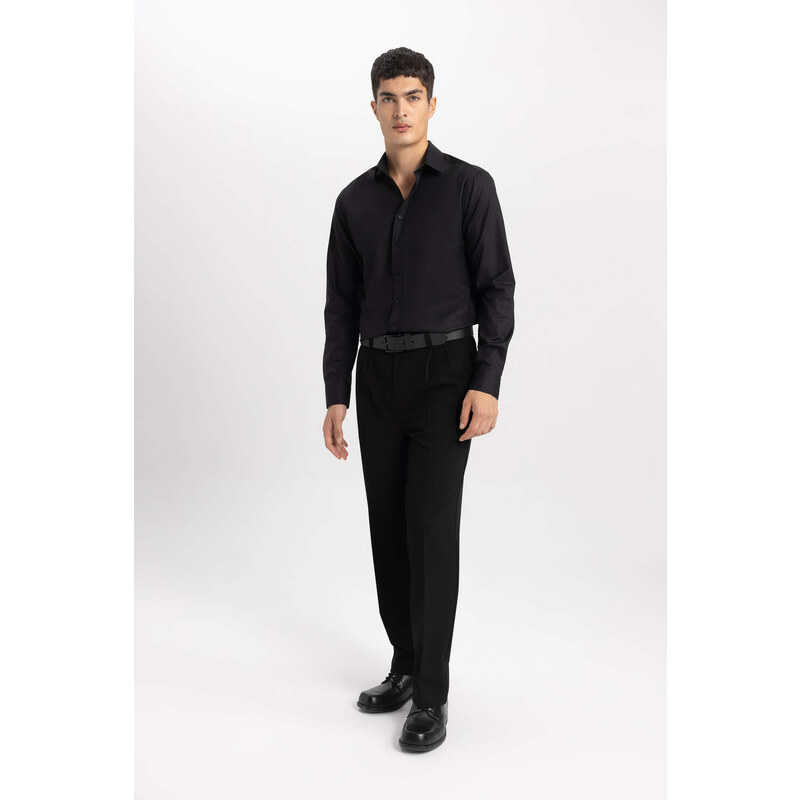 DEFACTO Slim Fit Long Sleeve Shirt