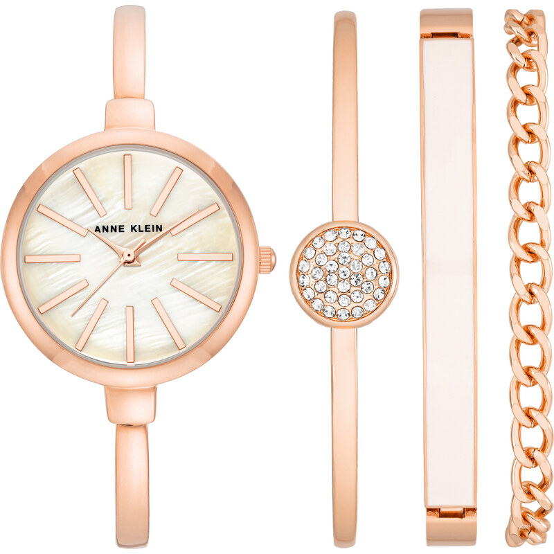 Anne Klein dámské dárková sada hodinek AK/1470RGST 73844711
