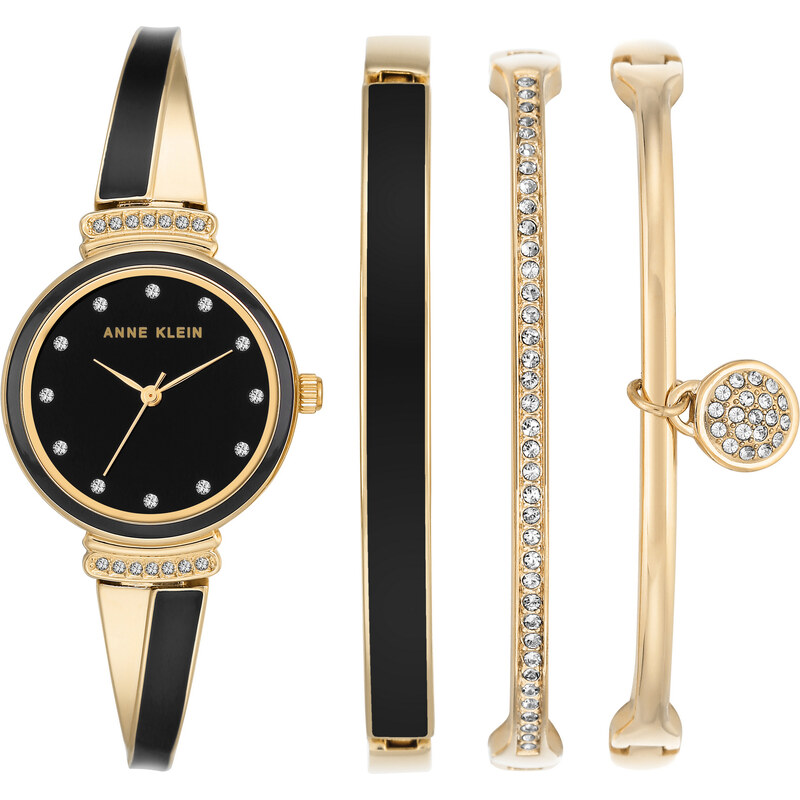 Anne Klein dárková sada hodinek AK/2716BKST 88205632