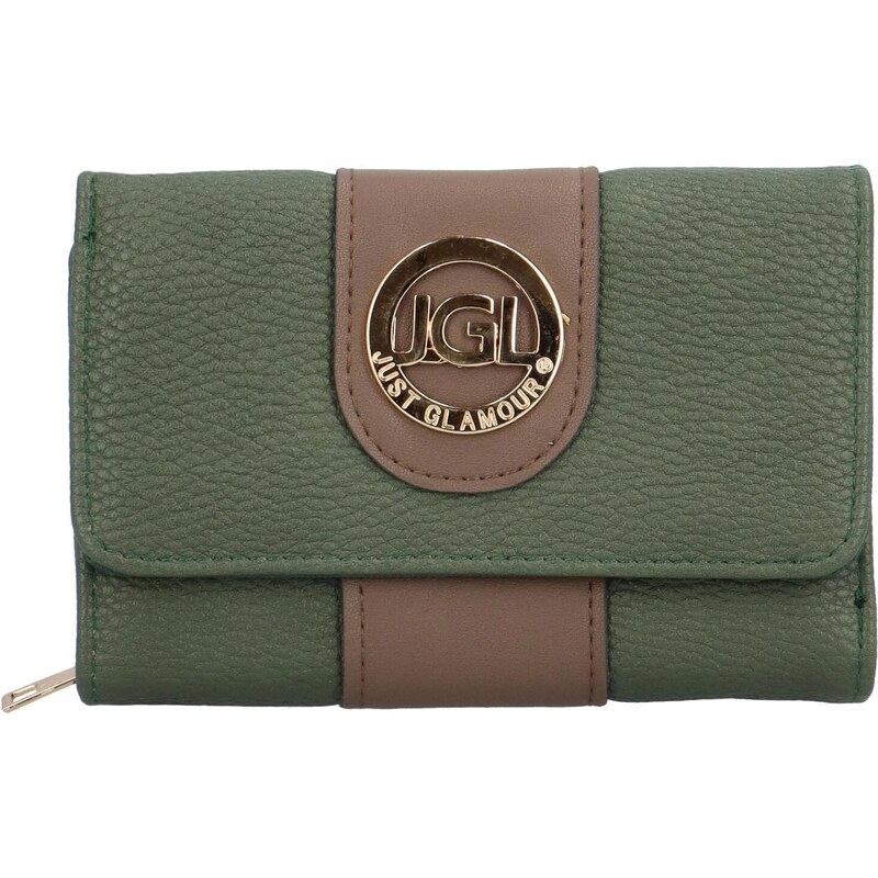 JGL Trendy dámská koženková peněženka Lissia, tmavě zelená