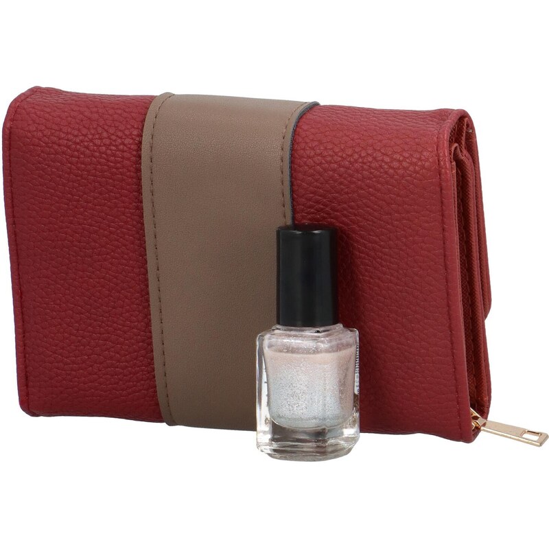 JGL Trendy dámská koženková peněženka Lissia, červená