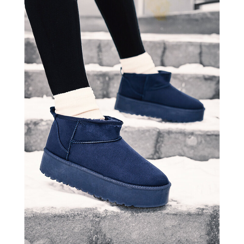 Seastar Royalfashion Navy blue krátké dámské boty a'la snow boots Teritsi