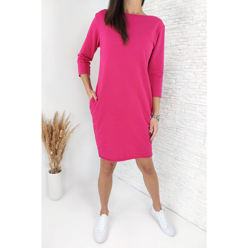 Moda Italia Růžové šaty DL4872FU 93408691