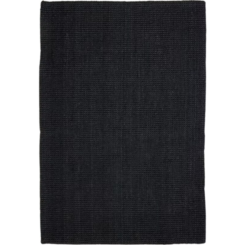 Černý jutový koberec Kave Home Madelin 160 x 230 cm