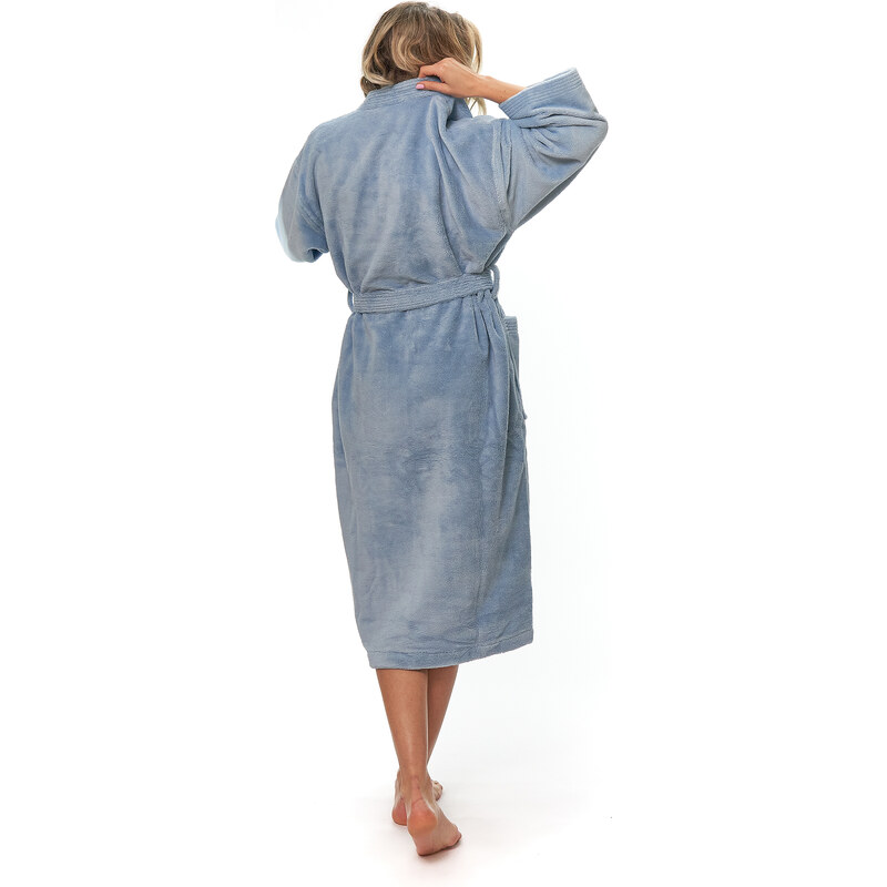 Interkontakt Dámský župan kimono, Fog Blue S