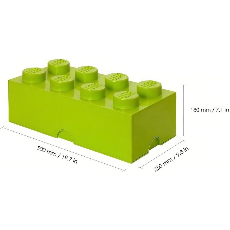 Lego Světle zelený úložný box LEGO Smart 25 x 50 cm