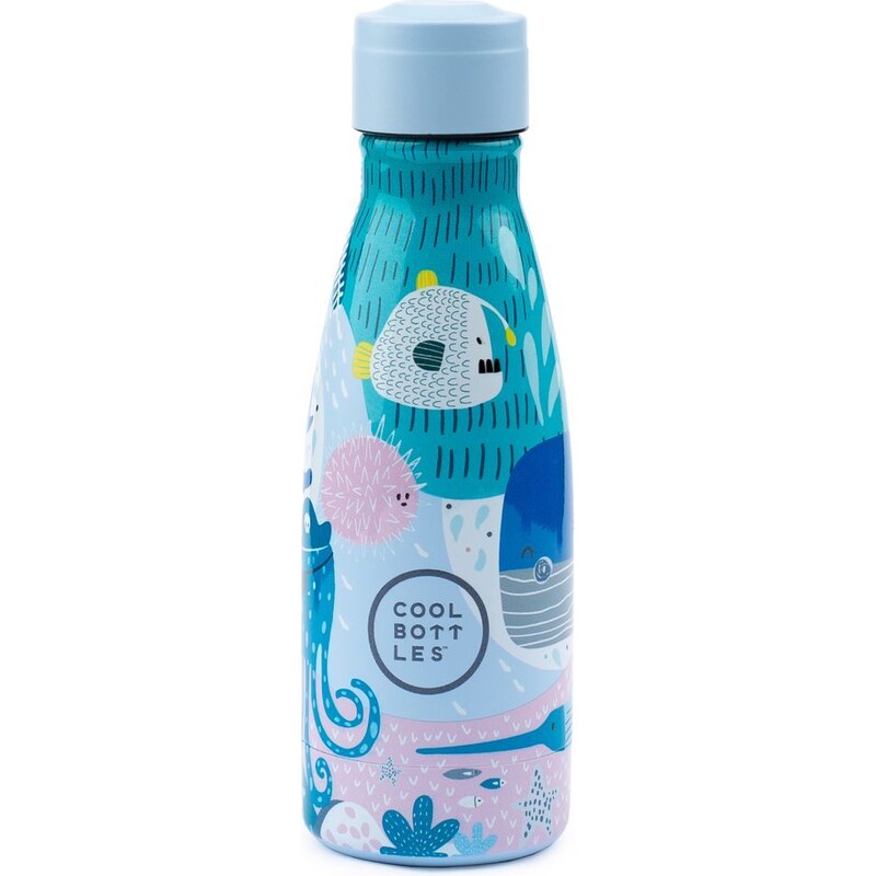 Cool Bottles Dětská nerezová termolahev Kids 3D třívrstvá 260 ml oranžová