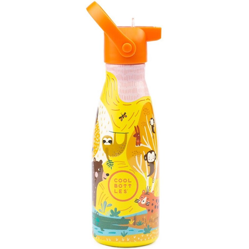 Cool Bottles Dětská nerezová termolahev Kids 3D třívrstvá 260 ml oranžová