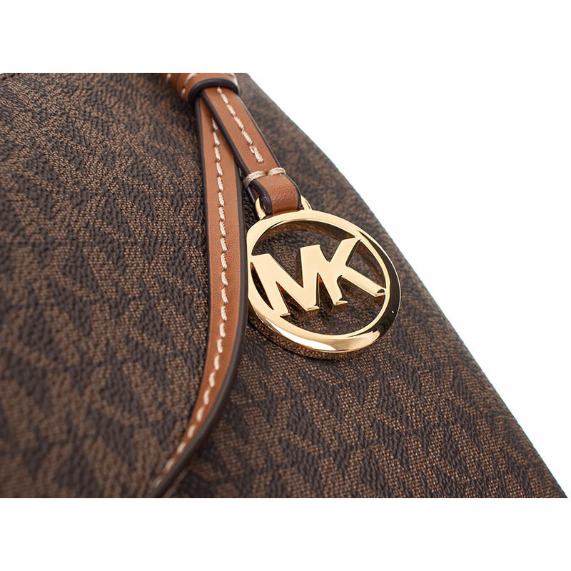 Michael Kors dámská kabelka Jaon hnědá s monogramem