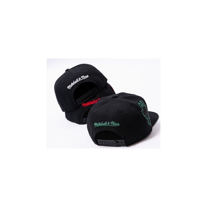 Kšiltovka Mitchell & Ness Tc Bottoms Snapback Hwc NBA MILWAUKEE BUCKS Black