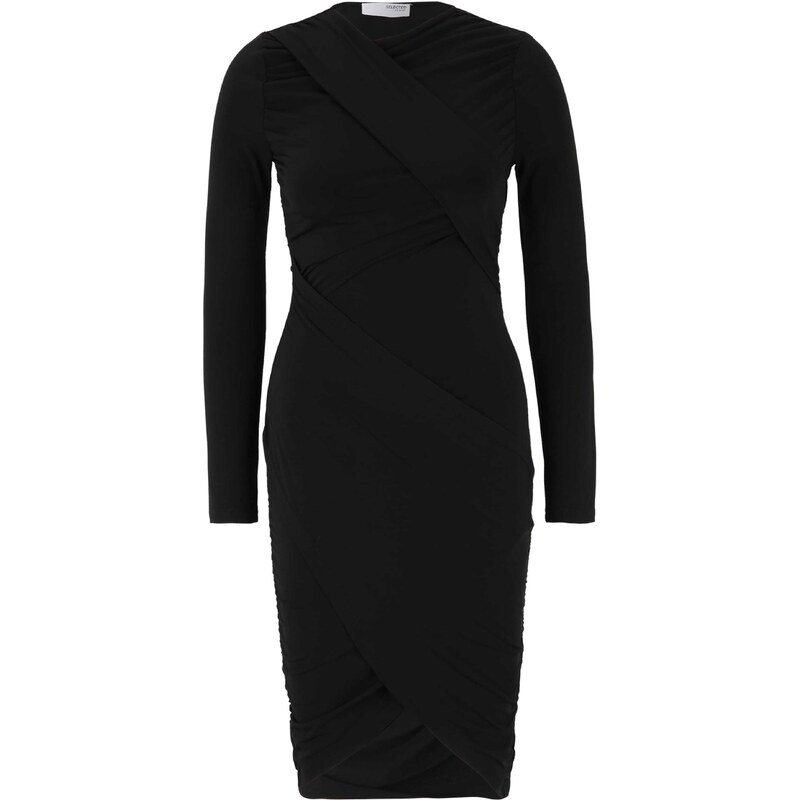 Selected Femme Petite Šaty DEMI černá