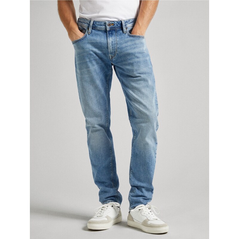 Světle modré pánské straight fit džíny Pepe Jeans - Pánské