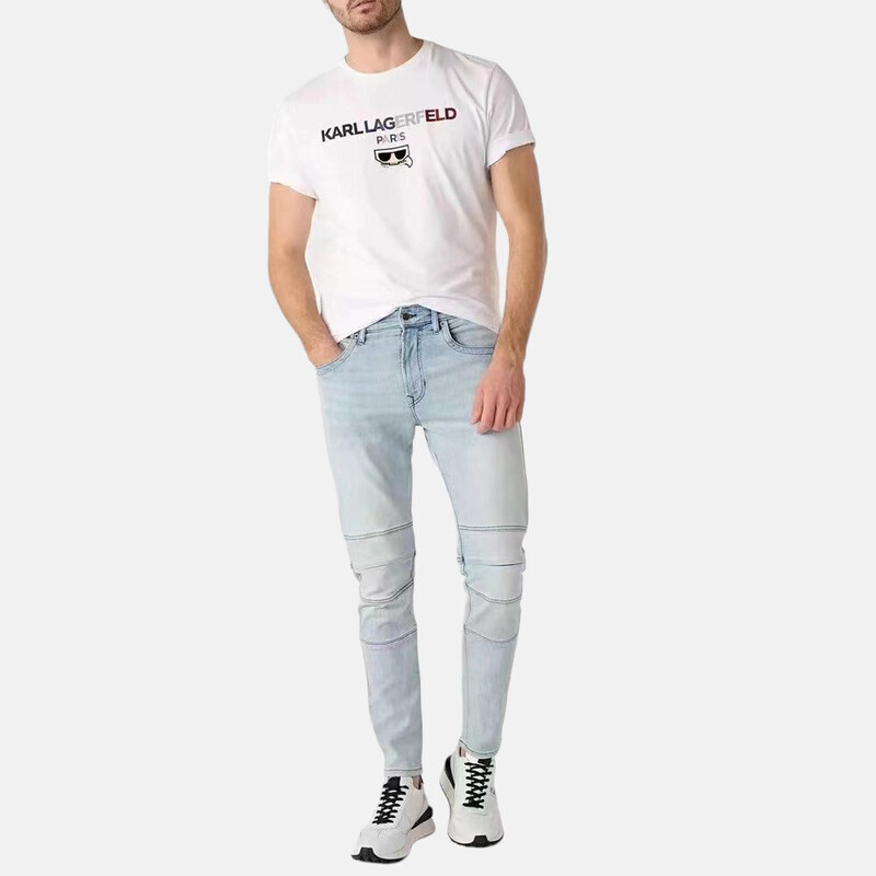 Pánské bílé triko Karl Lagerfeld 55655