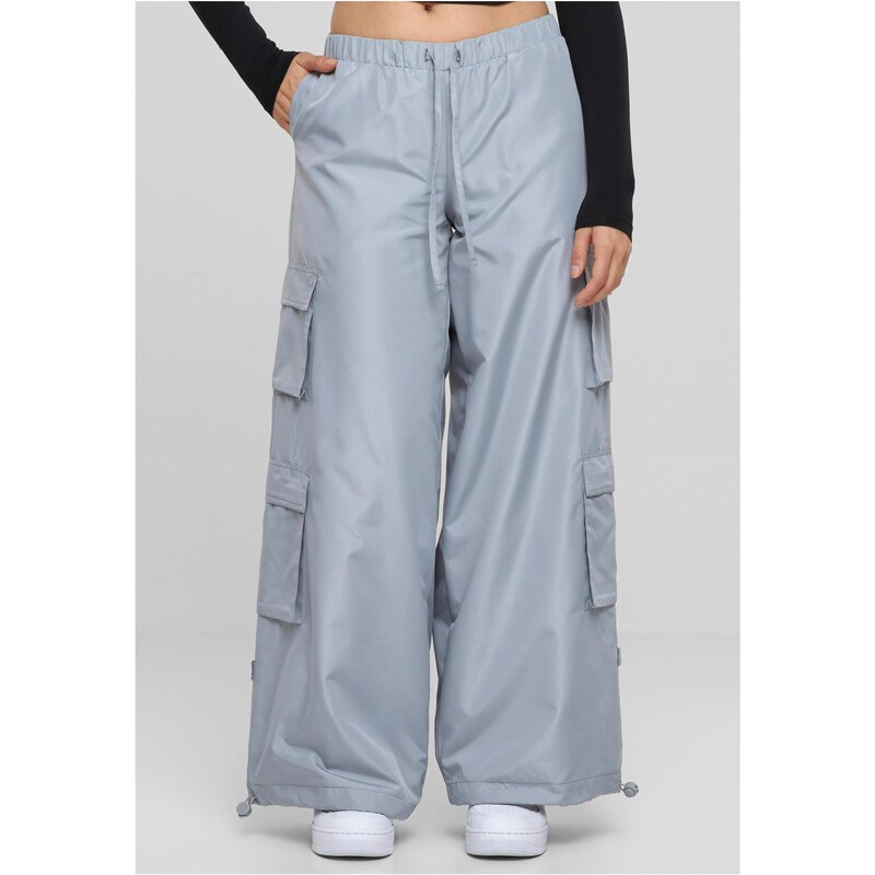 Urban Classics Dámské kalhoty Ripstop Double Cargo šedé