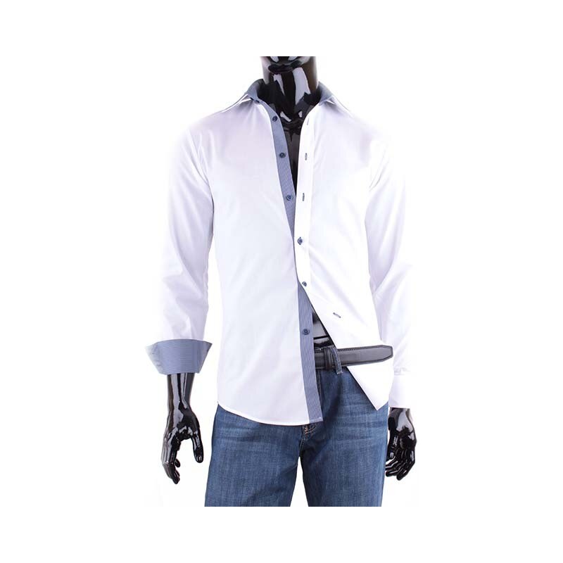 Adriano Castellani košile pánská slim fit 100 % bavlna JSBG3G