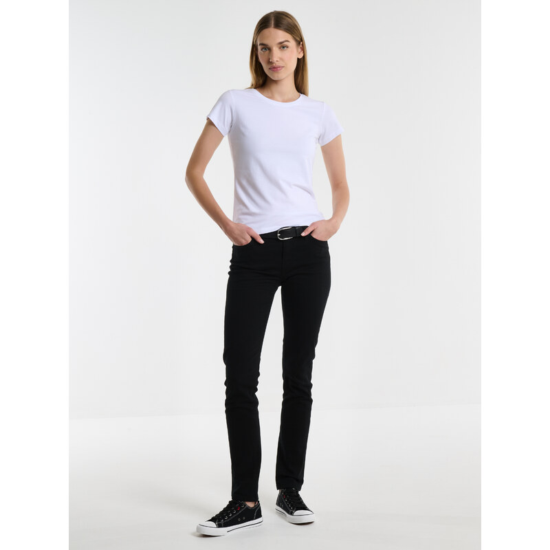 Big Star Woman's Slim Trousers 115514 Denim-915