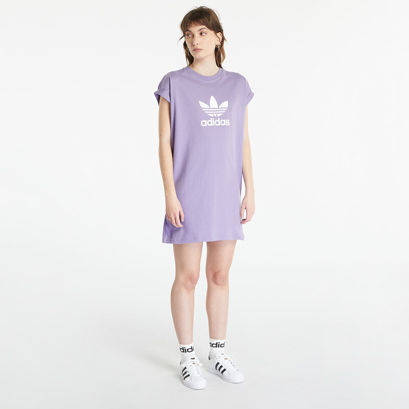 adidas Originals Šaty adidas New New Short Sleeve TRF Tee Dress Magic Lilac