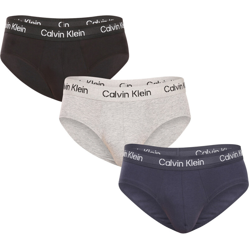 3PACK pánské slipy Calvin Klein vícebarevné (NB3704A-KDX)