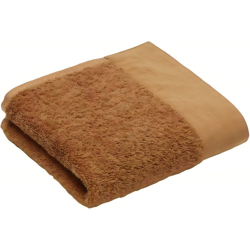 Hnědý bavlněný ručník Kave Home Takeshi 30 x 50 cm