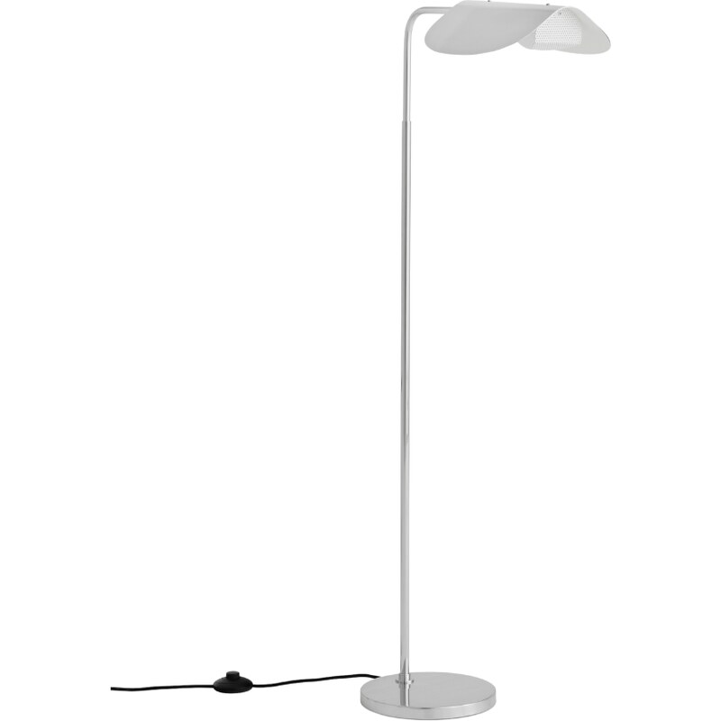 Audo CPH Stříbrná kovová stojací lampa AUDO WING 118 cm