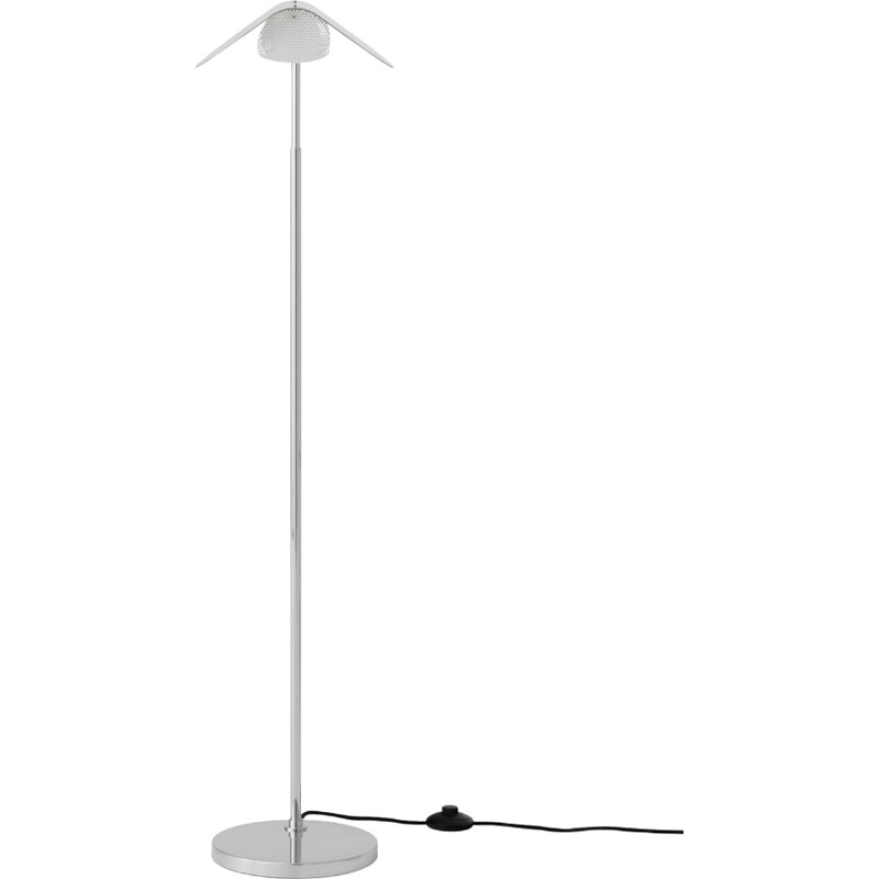 Audo CPH Stříbrná kovová stojací lampa AUDO WING 118 cm