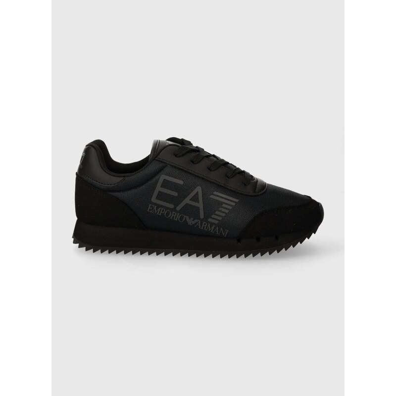 Dětské sneakers boty EA7 Emporio Armani tmavomodrá barva