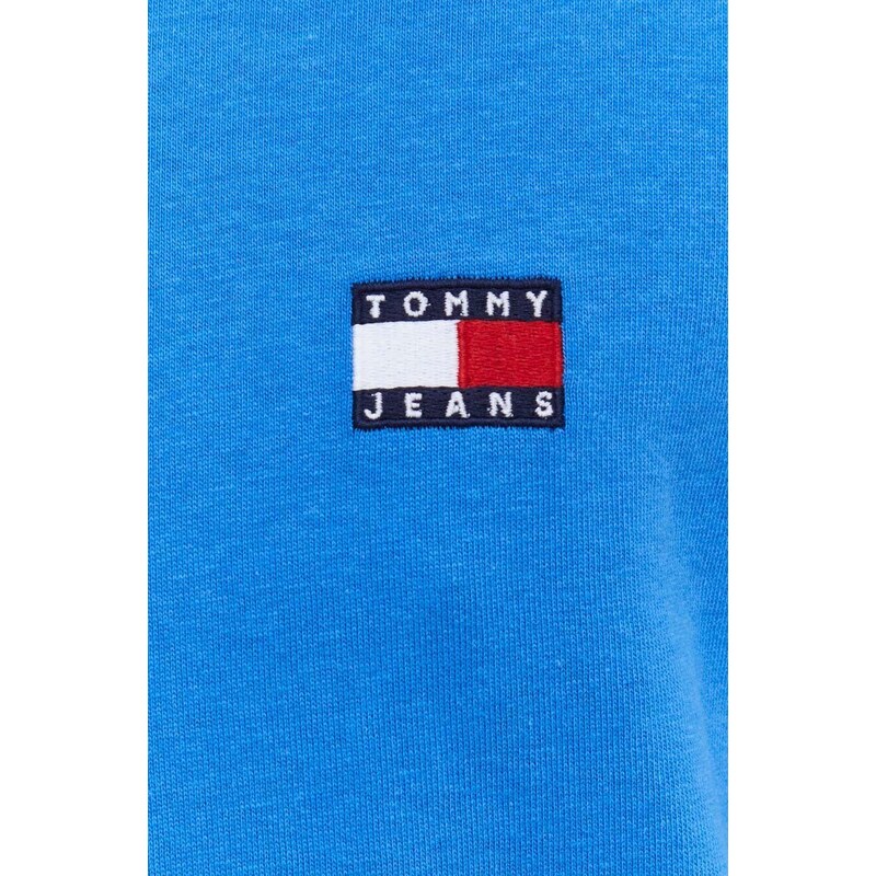 Bavlněné tričko Tommy Jeans s aplikací