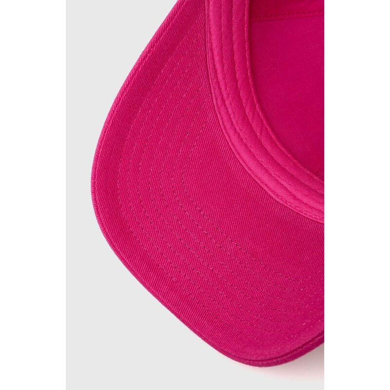 Bavlněná baseballová čepice Guess růžová barva, s aplikací, V4RZ01 WFKN0